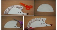 Paper Plate Hedgehog