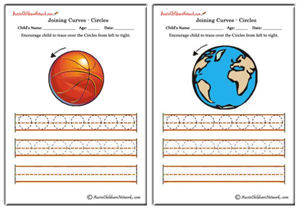 Tracing Circles Worsheets