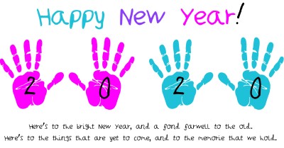 New Year Hand Prints