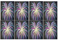 Chalk Pastel Fireworks