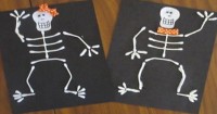 Cotton Bud Skeletons