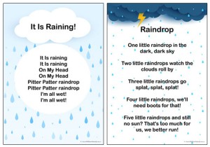Weather Songs and Rhymes Posters