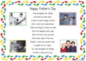 Father&#039;s Day Footprints Template
