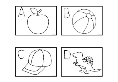 Letter And Picture Tracing Dots