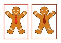 Gingerbread Man Colour Tie Matching 