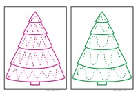 Christmas Tree Tracing Lines