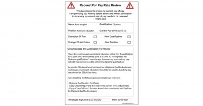 Pay Rate Review Template