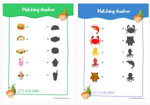 Shadow Matching Worksheets