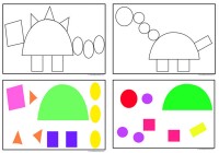 Dinosaur Shapes Match