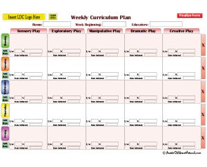 Play Based Weekly Program